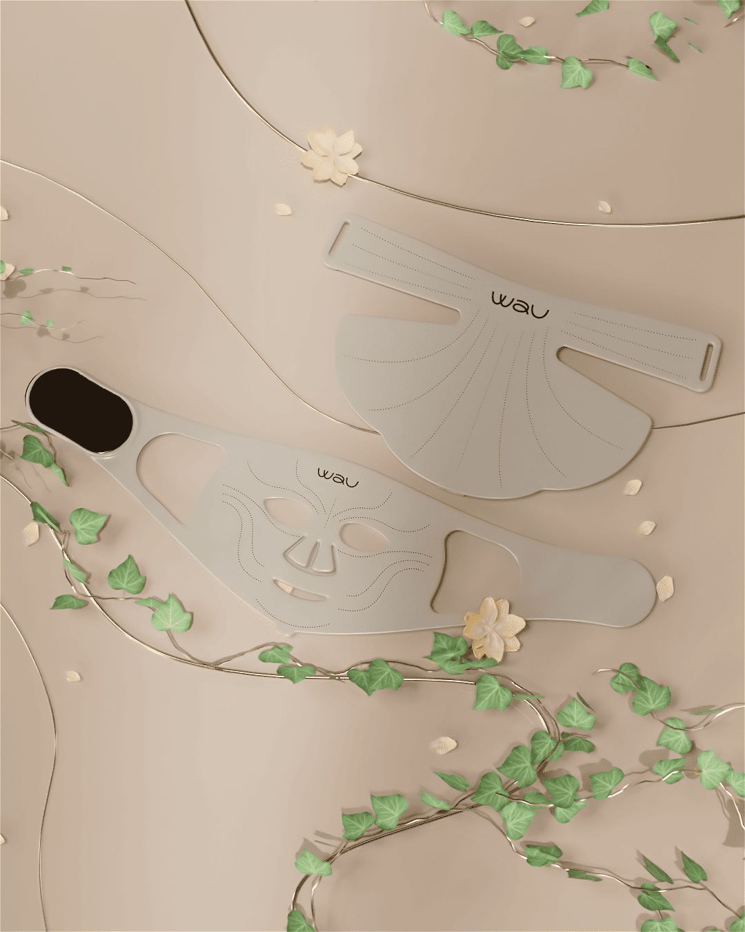 Wau LED-SET – Komplett Fototerapi för Ansikte, Hals & Dekolletage